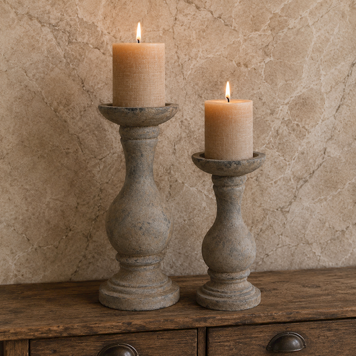 LECCE LARGE BALL CANDLE HOLDER 13x13x30cm